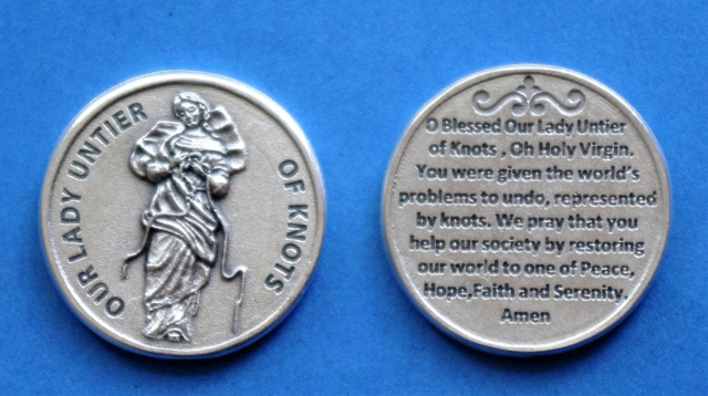 Our Lady Undoer (Untier) of Knots Prayer Coin